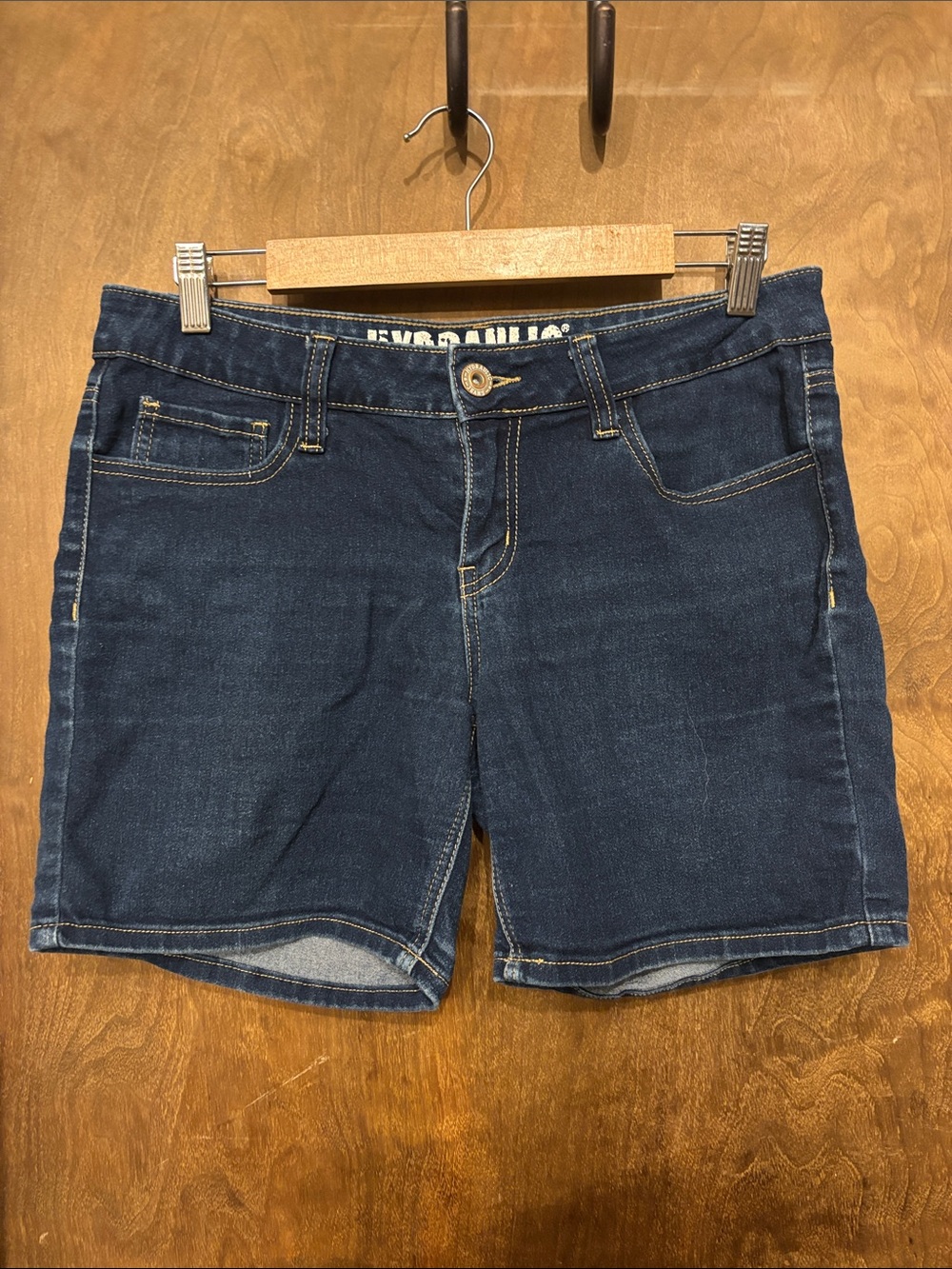 Hydraulic Dark Blue Denim Women's Jean Shorts